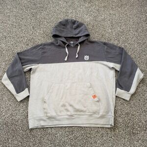 Husqvarna Equipment UTMARKT Gray Pullover Hoodie Sweatshirt Men's 2XL Chainsaw